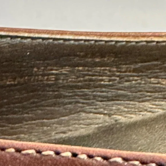 Talbots Leather Ballet Flats Shoes Size 7.5 Cognac Brown Crest Classic Preppy - Picture 12 of 12